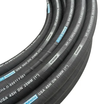 Exceed the standards of EN857 1SC Hydraulic High Pressure Hose hydraulic temperature flexible rubber oil hose SAE R1 R2 R4
