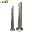 Post Fixed Post High Quality 304 Grade Stainless Steel Fixed Bollards Ss316 Metal Bollard Post For Pavements Safety