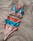 Beachwear Custom Women Bathing Suits 2022 2 Pieces Beachwear Thong Bikini Set