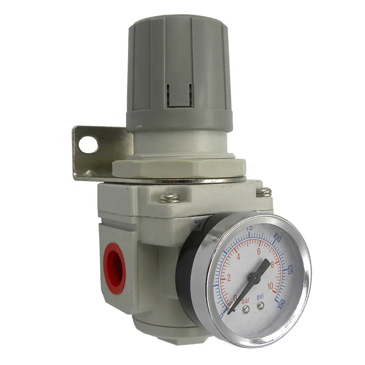 AR4000-04 G1/2'' SMC Type Pressure Gauge Air Source Filter Pneumatic Regulator 