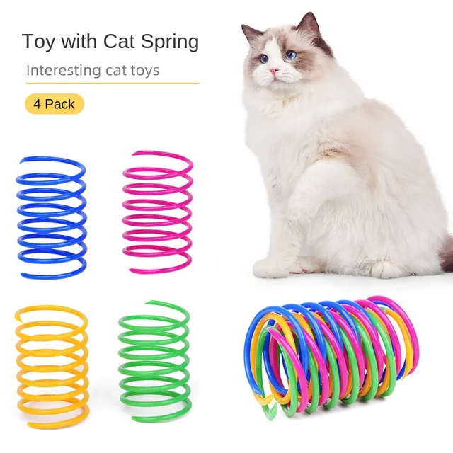 Sustainable Interactive Cat Toys Wholesome Self-Help Stuffed Animals with Explosion and Spring Fun for Pet Play