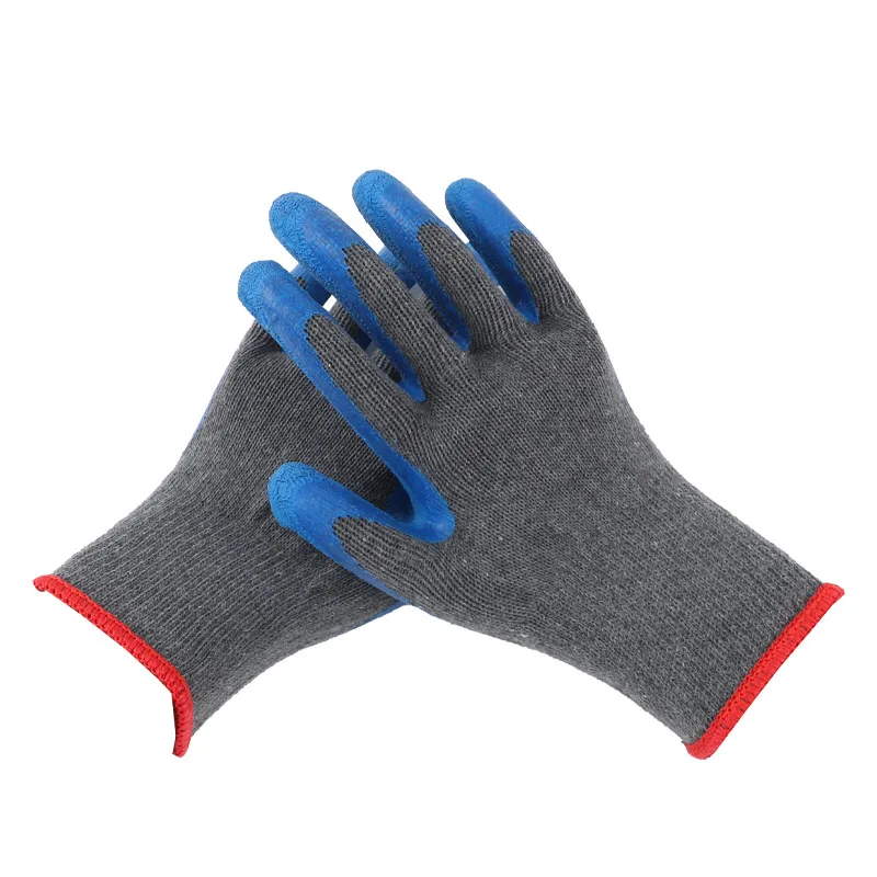 lined rubber work gloves