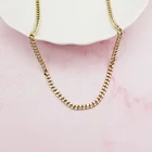 Solid Gold Hot Sale Genuine 18K Solid Gold Cuban Chain Necklace Real 18k Gold Necklace Men Jewelry