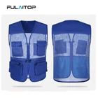 Vest With Outdoor Sport Breathable Oem Simple Grey Mesh Mens Fishing Vest With Mesh Sleeveless Jackets Summer