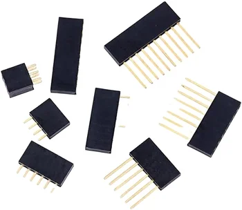 2.54mm pitch height 8.5mm gold plated dip type female header