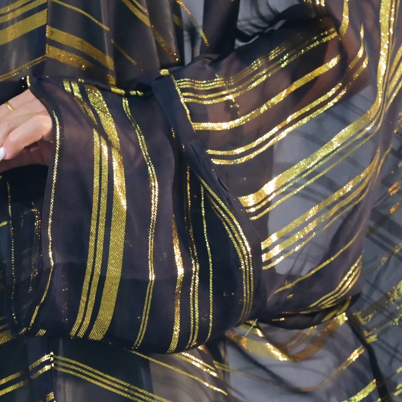 Middle Eastern Muslims Wedding and Party Wear Sequin Embroidery Georgette Saree Blouse for Women manufacture