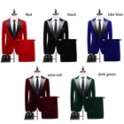 Tuxedos For Men Elegant Wedding Tuxedo Blazer Red For Youth Tails Nearin Slim Fit Stud Lapel Trouser 3 Piece Men's Suit