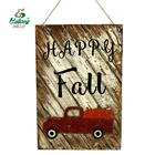 Hand Painted Wood Crafts Vintage Farmhouse Fall Home Decor Rustic Wall Hanging Sign