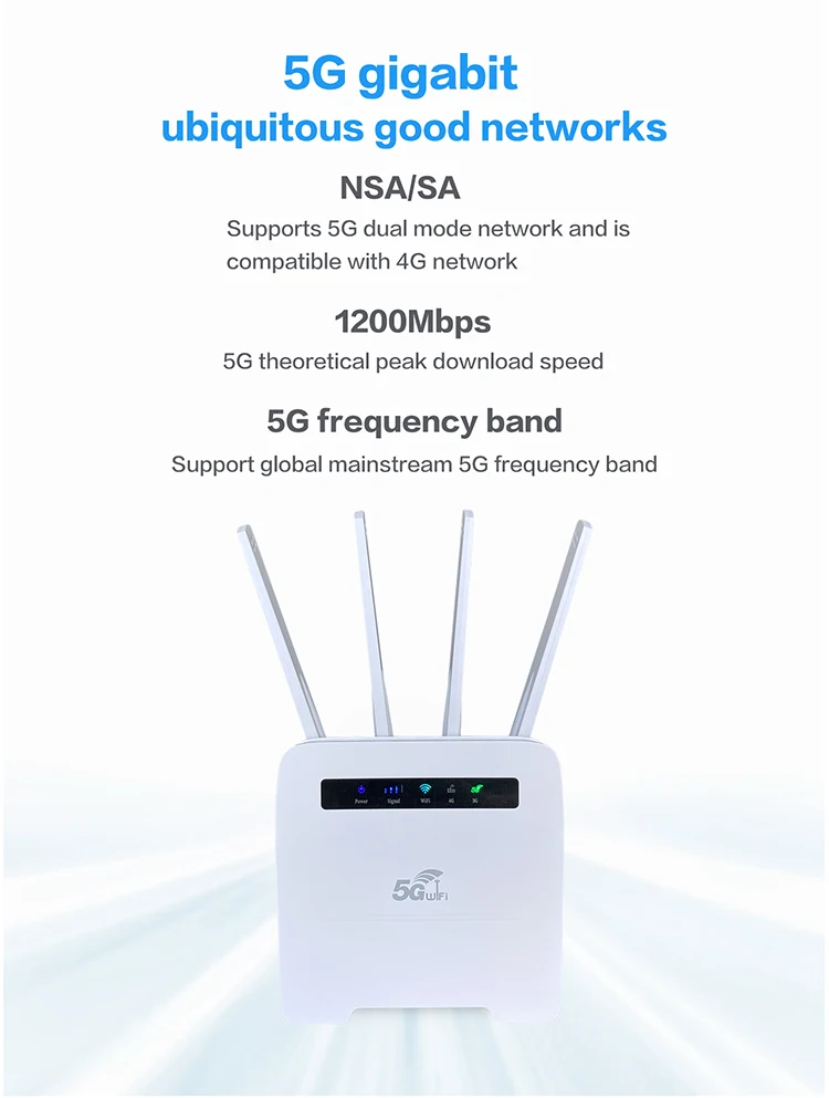 Gzl At G Nr G Lte Network Nsa Sa Mbps Cpe Wifi G Router With