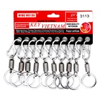 Key Metal Double Key Ring Spring Snap Key Ring Car Key Holder