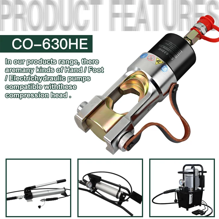 CO-630HE Single Acting Hydraulic Pump Crimping Compression Head
