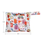 Diaper Bag Washable Waterproof Cloth Zipper Diaper Wet Bag For Sanitary Pads Mini Reusable Diaper Bag