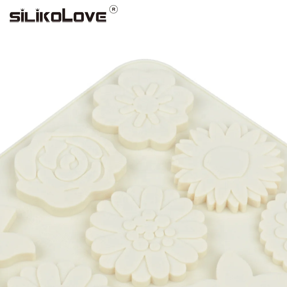 SILIKOLOVE little flower multi shape silicone mold cake decoration tools art chocolate baking tools