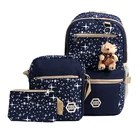 School Bag Bags New Stylish Durable Leisure Travel School Bag Set Of 3 Set School Bags Backpack For Girls Set