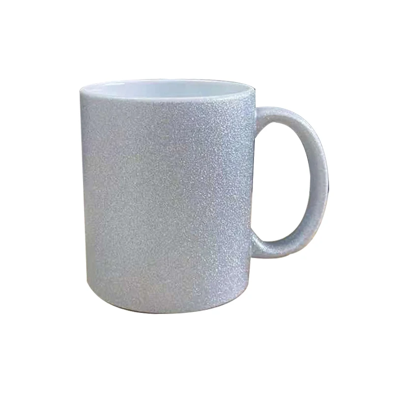 High Performance White And Gold Coffee Mugs Sublimation Mugs Wholesale Glitter Ceramic Mug