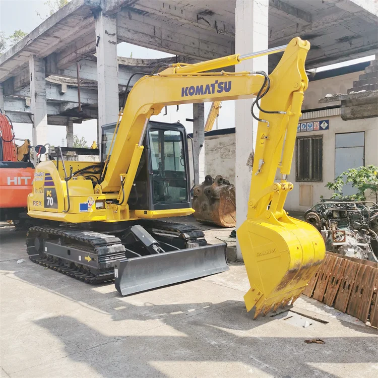 Used Komatsu PC70 Excavator with 48.5KW Power 0.3m³ Bucket Capacity and 7000 KG Machine Weight