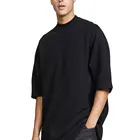 Design Brand Oem Designs Blank Wholesale New Design Custom Logo Mock Neck Short Sleeve Plain No Brand T-Shirt