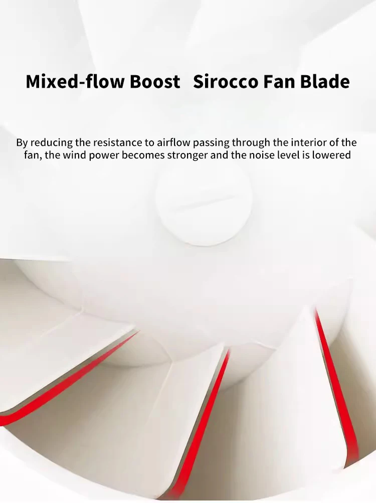 Mixed-flow Booster Duct Fan, 220V, Plastic - detail 10