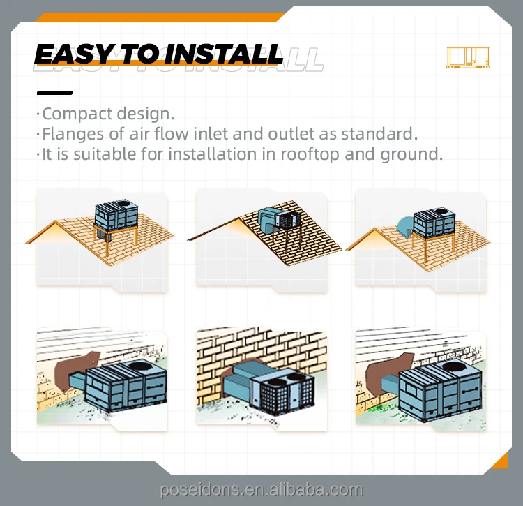 Energy-saving Rooftop Package Unit, 60Hz, HVAC - detail 16