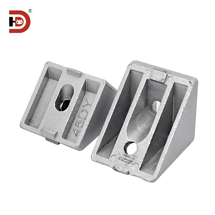 Industrial Aluminum Profile Accessories Corner Code 4040/45 Degree Beveled Edge Connector Fasteners factory