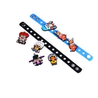 Silicone Bracelets Rubber Silicone Charm Bracelets Rubber Charm Wristbands Adjustable Kids Bracelets Party Gift