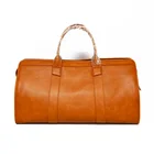 Travel Bag Travel Duffel Bag Luxury Brown Cowhide Leather Duffel Weekend Travel Overnight Duffle Bag Custom