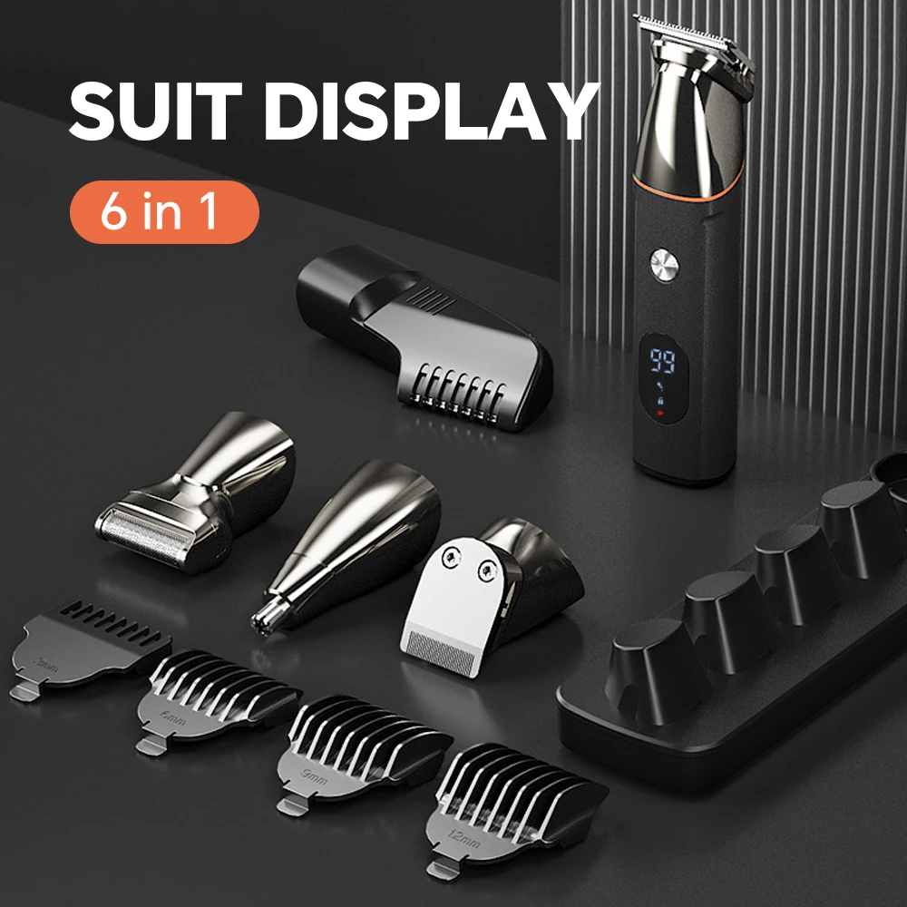 Hot Selling Rechargeable Electric Hair for Clipper Set Multi-Functional Stainless Steel for Home Use Hotel Push Shear Oil factory