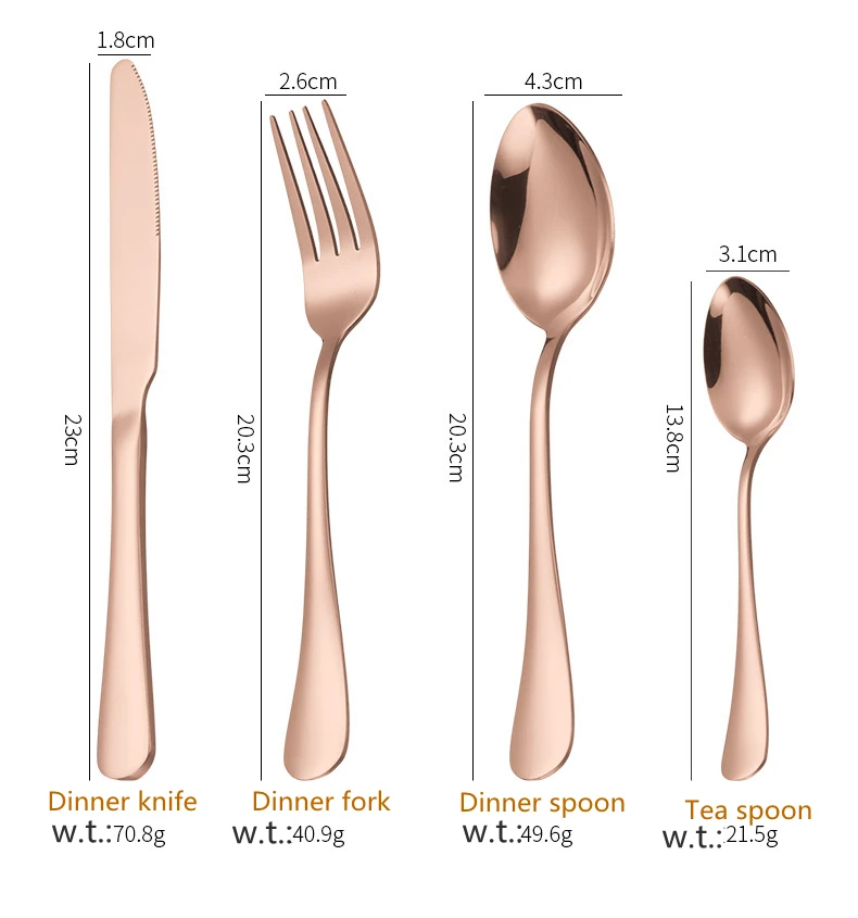 CLASSIC 24 PCS Stainless Steel Flatware Cutlery Set Wholesale Customized Party Gifts Tableware for Dinner