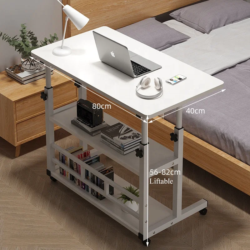 Bedside table portable simple rental desk home student desk simple dormitory lazy lift computer desk three layer storage