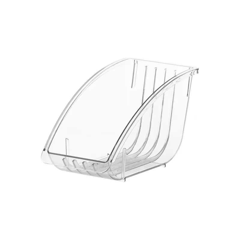 Kitchen Plastic Dish Drain Rack Dinnerware Storage Organizer Transparent Tray Plate Shelf Storage Holder