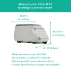 Cover 4 Layers Light Weight Ripstop Class B RV Cover With Front Tension Panels