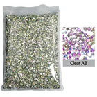 Nail Nails Bulk Wholesale SS3-SS30 14400pcs Nail Art Rhinestone Glass Crystal Flatback Rhinestone For Nails
