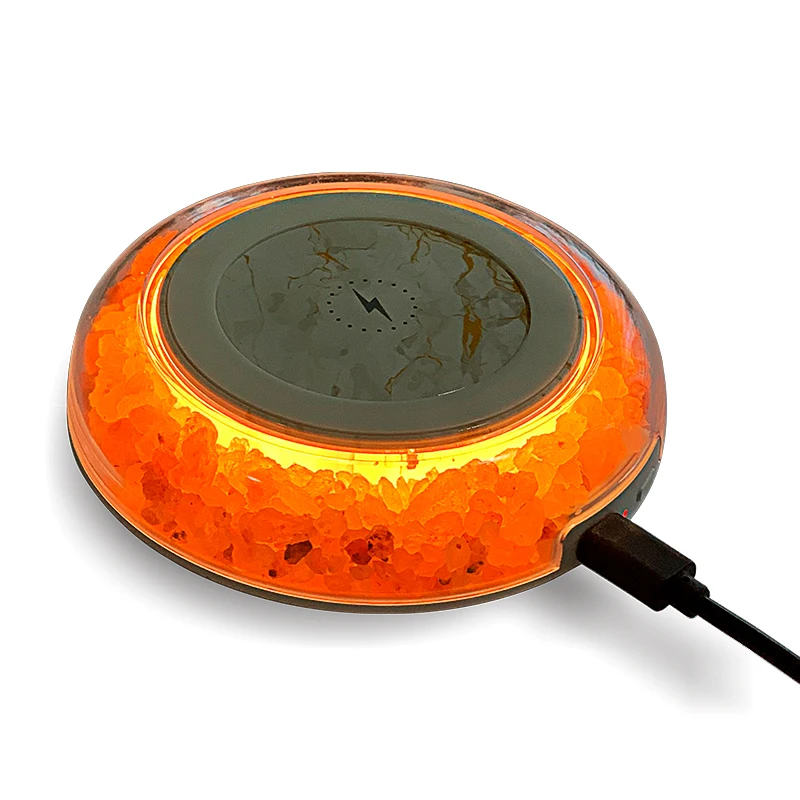 vie oli restful light wireless charging pad with himalayan salt