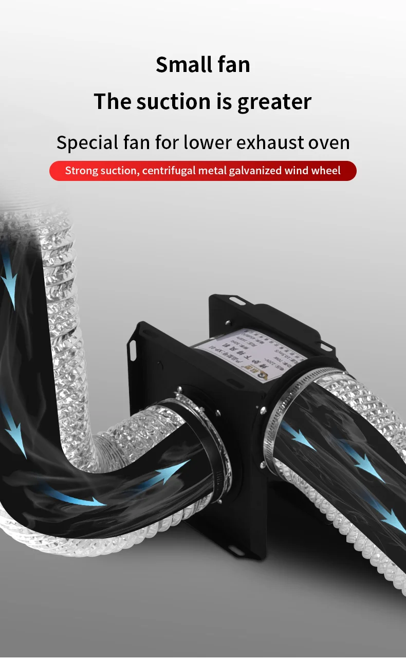 Centrifugal Fan, 220V/110V, 90W, Inline, BBQ - detail 4