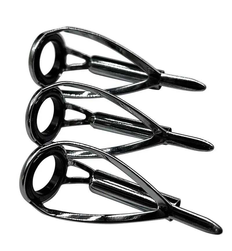 Tn07 5pcs Fishing Rod Tip Guides Rod Eye Building Smooth Iron Fishing