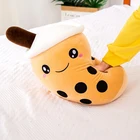 25CM Kawaii Plush Soft Stuffed Bubble Tea Milk Boba Tea Cup Pillow