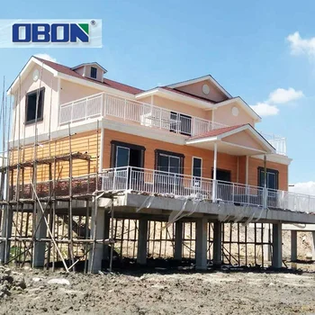 Fireproof Building Products Prefabricated a Steel Frame Luxury Homes, Cheap Eps Cement Sandwich panel Prefab House.