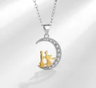 Necklace The Cowherd And Weaver Girl Shape S925 Sterling Silver Necklace