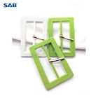 Flocking Buckle High Quality Buckle Anti-static Zinc Alloy Metal Buckle TRI-GLIDE BUTTTOND For Garment Bags