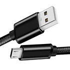 Usb Android Usb Cable 1M/2M Nylon Braid Cable V8 Micro Usb Fast Charging Data Cable For Android Phone