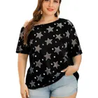 Ladies Blouse Loose Fit Cloth Lightweight Short Sleeve Square Neck Ladies Pullover Blouse Women