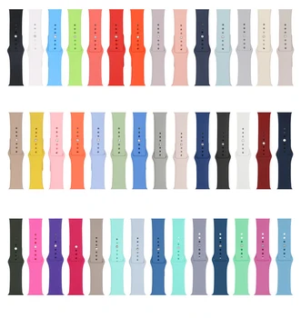 Design Silicone Replacement Band for Apple Watch Smart Band Series Se 6 5 4 for Iwatch Band Iphone rubber Strap 38 40 42 44 mm