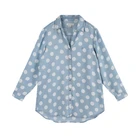 Summer Summer Professional Manufacture Cheap Summer Fitted Women's Denim Shirt
