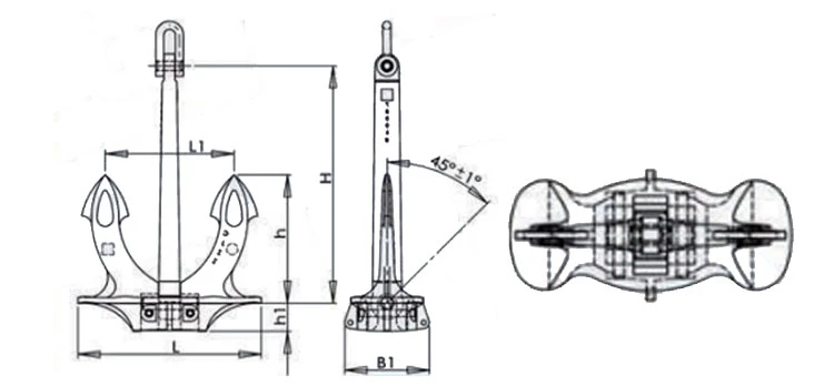 Marine Ship Boat Hall A B C Type Anchor For Sale Buy Heavy Duty Black