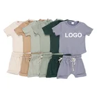 Baby Boy Clothing New Arrival Baby Boy Clothes Custom Logo Short Sets Summer Suit Kids Boy 2 Pieces Kid Clothing Set