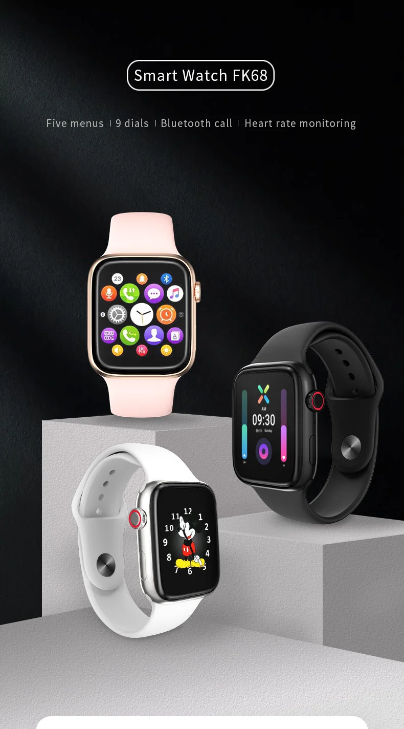 Reloj Inteligente Fk68 Para Hombre Y Mujer,Smartwatch Deportivo Con  Gps,Trayectoria Precisa,Pantalla De 1,54 Pulgadas,Y Responder A Hacer  Llamadas,Música,Nuevo - Buy Reloj Inteligente Fk68,Fk68 Reloj Inteligente,Smartwatch  Fk68 Product on Alibaba.com