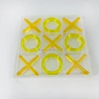 Custom Size Acrylic XO Games High Transparent Acrylic Tic Tac Toe Chess Acrylic Game Toys