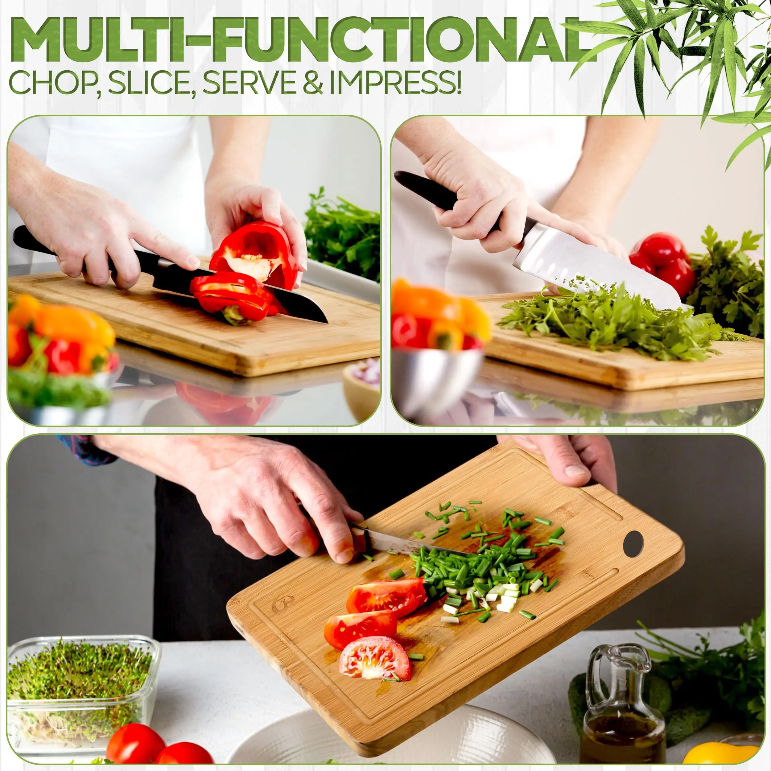 product bamboo cutting board set of 3 reversible with juice grooves non toxic kitchen chopping board with handle for meat veggies-11