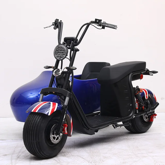 Australia/USA Warehouse Roman holiday fashion electric tricycle adult sidecar / sidecar tricycle scooter sidecar