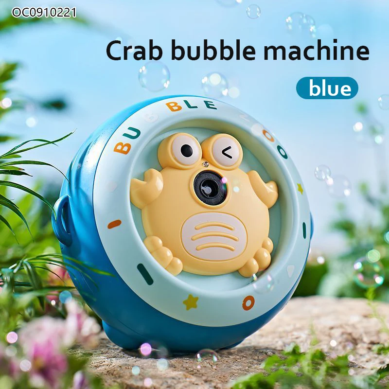 Cartoon crab light up electrical bubble toys bubble machine for kids with sound